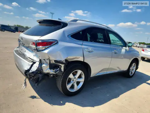 2015 Lexus Rx VIN 2T2ZK1BA4FC154122 фото 3