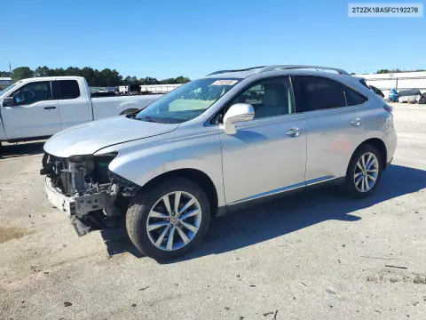 2T2ZK1BA5FC192278 — 2015 Lexus RX, Передняя часть, фото до ремонта