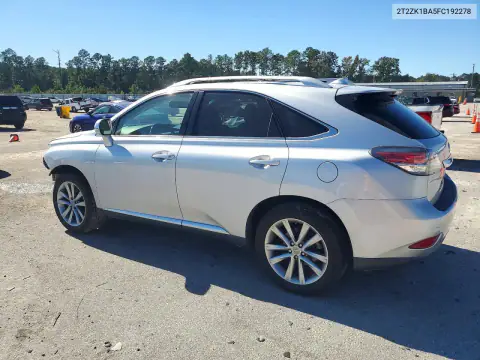 2T2ZK1BA5FC192278 — 2015 Lexus RX, фото 2 с аукциона Copart, Передняя часть