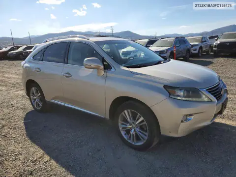 2015 Lexus Rx 350 Base VIN 2T2ZK1BA0FC158474 фото 4