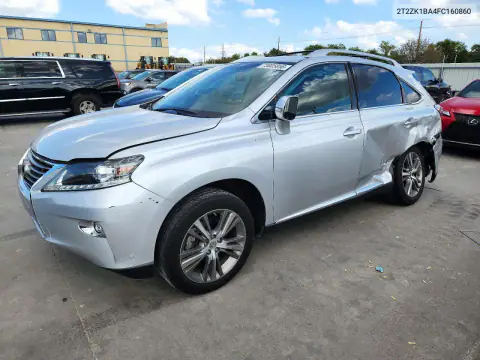 2T2ZK1BA4FC160860 — 2015 Lexus RX, Задняя часть, фото до ремонта