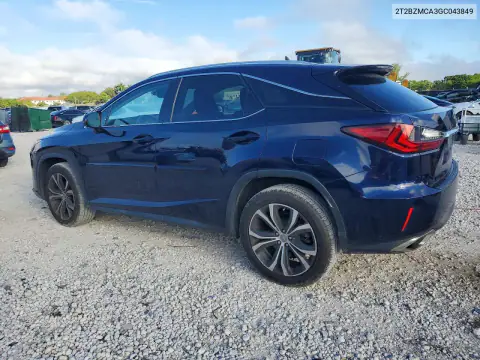 2T2BZMCA3GC043849 — 2016 Lexus RX, фото 2 с аукциона Copart 15.10.2026, Мелкие вмятины и царапины