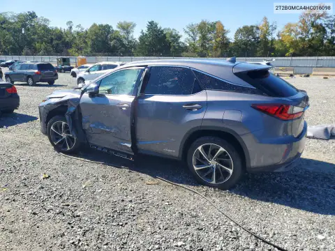 2T2BGMCA4HC016098 — 2017 Lexus RX, фото 2 с аукциона Copart, Сторона