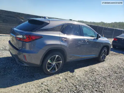 2T2BGMCA4HC016098 — 2017 Lexus RX, фото 3 с аукциона Copart, Сторона