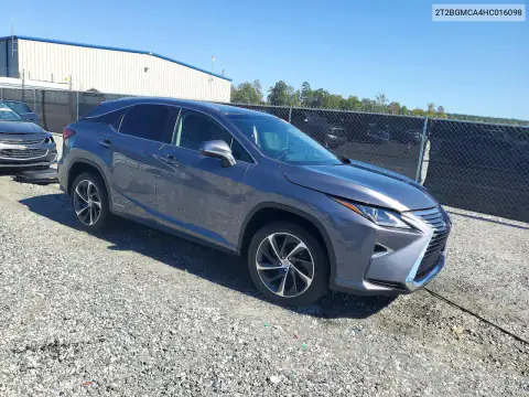 2T2BGMCA4HC016098 — 2017 Lexus RX, фото 4 с аукциона Copart, Сторона