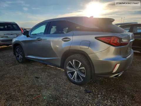 2019 Lexus Rx 350 Base VIN 2T2BZMCA9KC176687 фото 2