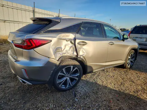 2019 Lexus Rx 350 Base VIN 2T2BZMCA9KC176687 фото 3