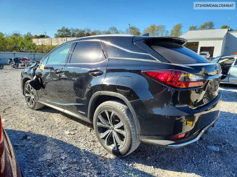 2020 Lexus Rx 450H VIN 2T2HGMDA6LC044647 фото 2