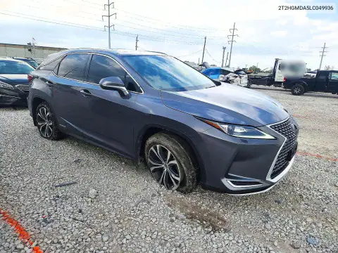 2T2HGMDA5LC049936 — 2020 Lexus RX, фото 4 с аукциона Copart, Передняя часть