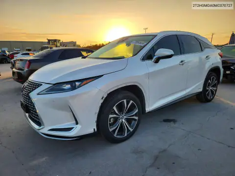 2T2HGMDA0MC070727 — 2021 Lexus RX, Передняя часть, фото до ремонта