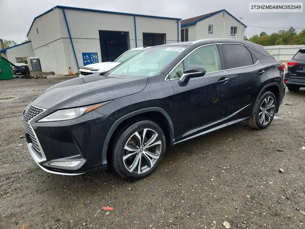 2T2HZMDA8NC352349 Lexus RX 2022 — повреждение Сторона, фото до ремонта
