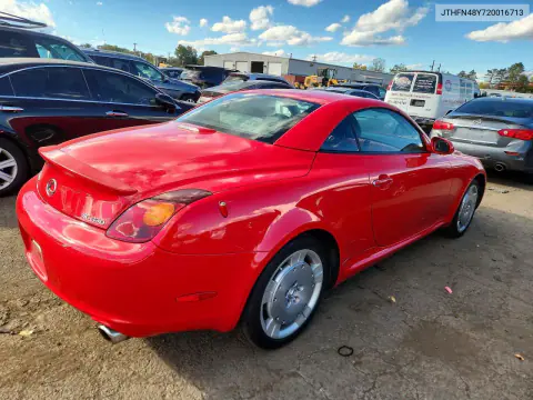 2002 Lexus Sc 430 VIN JTHFN48Y720016713 фото 3