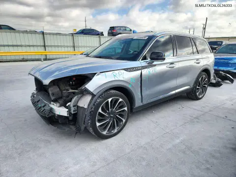 5LM5J7XC6LGL36333 — 2020 Lincoln Aviator, Передняя часть, фото до ремонта
