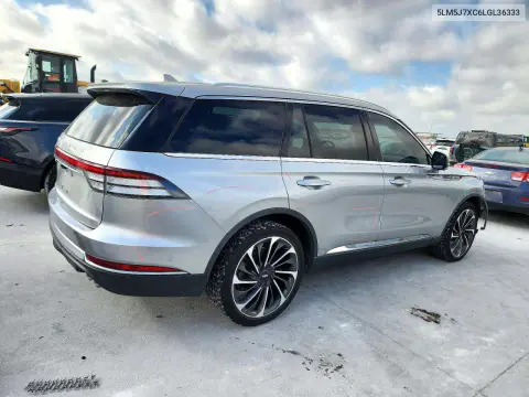 2020 Lincoln Aviator Reserve VIN 5LM5J7XC6LGL36333 фото 3