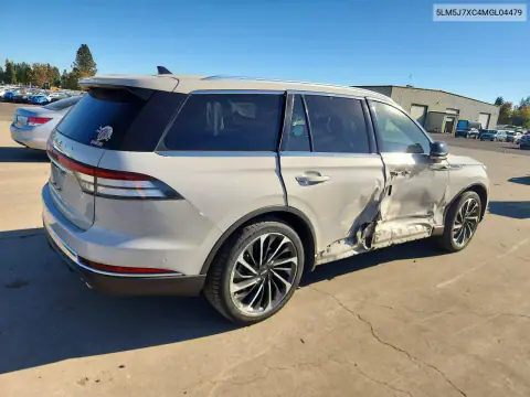 2021 Lincoln Aviator Reserve VIN 5LM5J7XC4MGL04479 фото 3