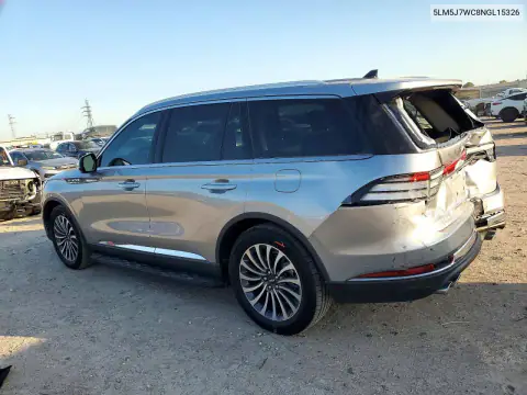 5LM5J7WC8NGL15326 — 2022 Lincoln Aviator, фото 2 с аукциона Copart, Задняя часть