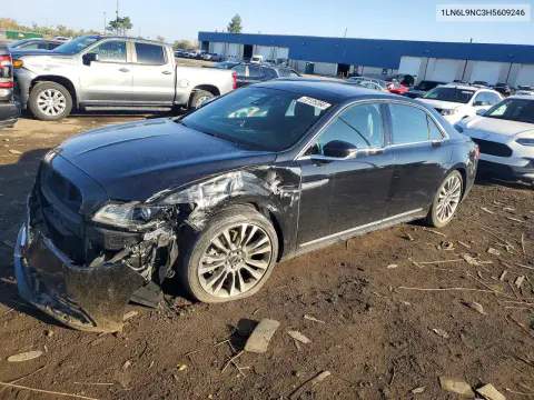 1LN6L9NC3H5609246 — 2017 Lincoln Continental, Передняя часть, фото до ремонта