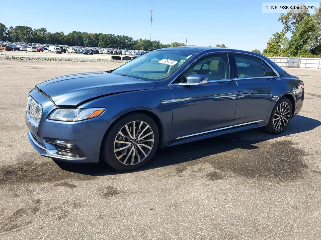 1LN6L9SKXJ5601792 Lincoln Continental 2018 — повреждение Передняя часть, фото до ремонта