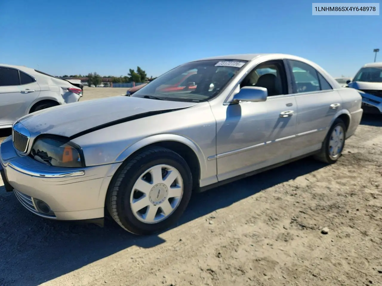 1LNHM86SX4Y648978 Lincoln LS 2004 — повреждение Передняя часть, фото до ремонта