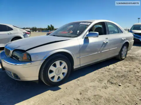 1LNHM86SX4Y648978 — 2004 Lincoln LS, Передняя часть, фото до ремонта