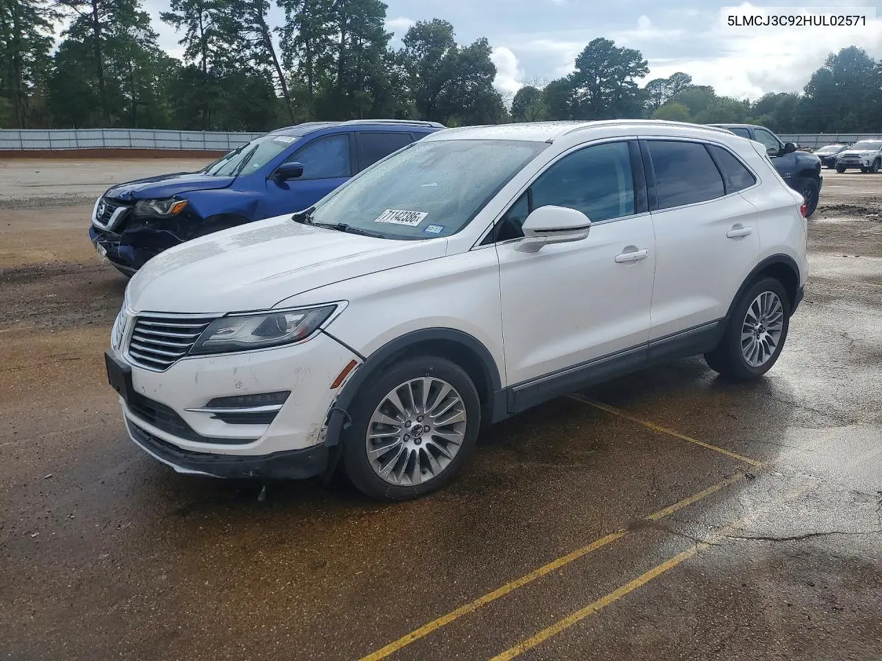 2017 Lincoln Mkc Reserve VIN 5LMCJ3C92HUL02571 фото 1