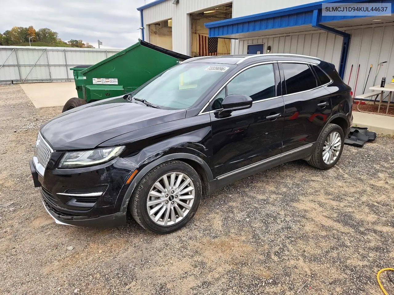 5LMCJ1D94KUL44637 Lincoln MKC 2019 — повреждение Передняя часть, фото до ремонта