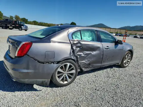 1LNHL9DR2BG612360 — 2011 Lincoln MKS, фото 3 с аукциона Copart, Боковая часть