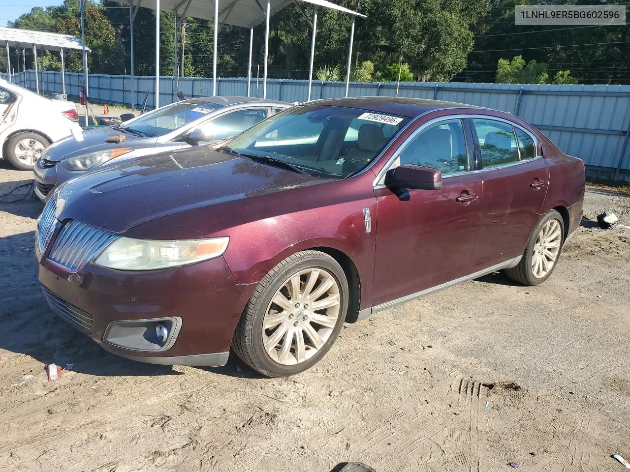 1LNHL9ER5BG602596 Lincoln MKS 2011 — повреждение Передняя часть, фото до ремонта