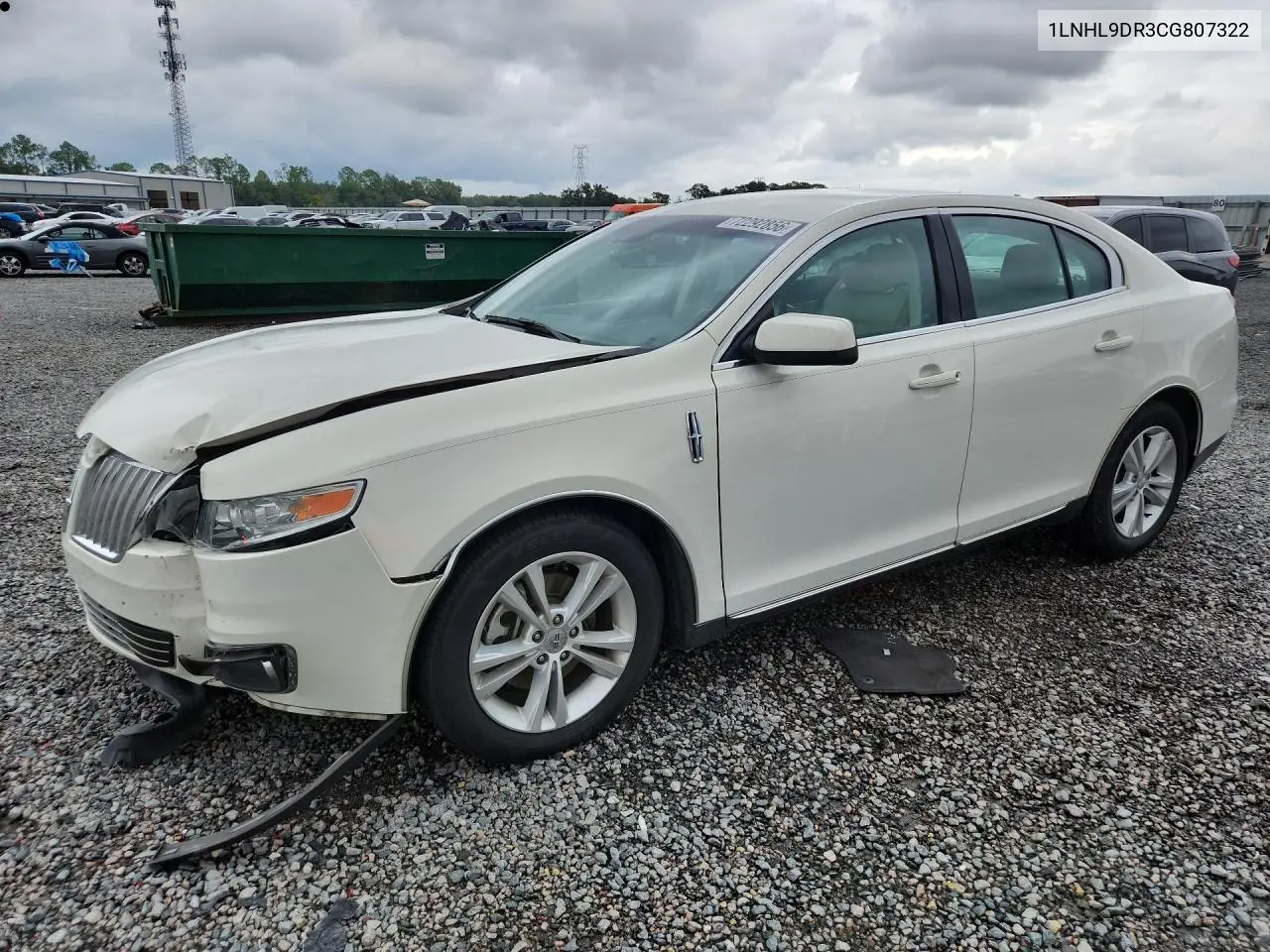 2012 Lincoln Mks VIN 1LNHL9DR3CG807322 фото 1