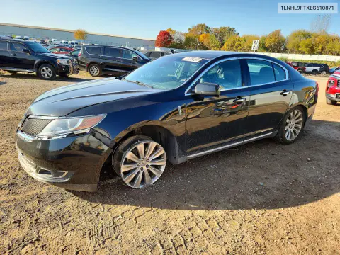 1LNHL9FTXEG610871 — 2014 Lincoln MKS, Передняя часть, фото до ремонта