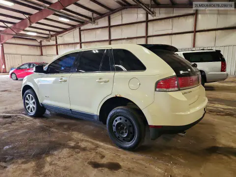 2007 Lincoln Mkx VIN 2LMDU68C67BJ28016 фото 2