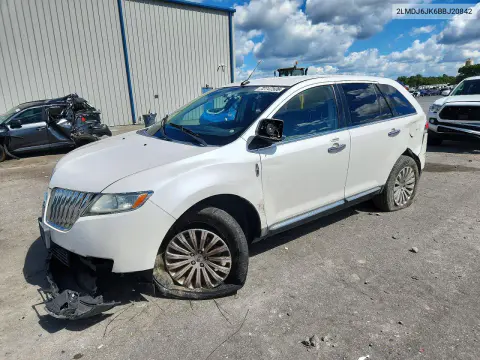 2LMDJ6JK6BBJ20842 — 2011 Lincoln MKX, Передняя часть, фото до ремонта