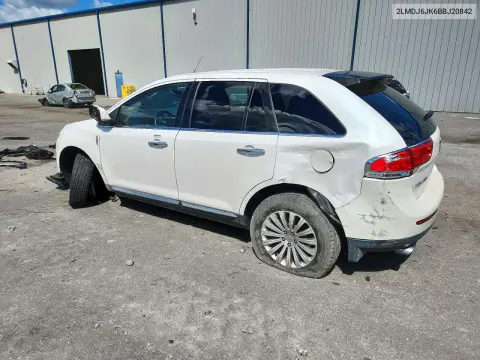 2011 Lincoln Mkx VIN 2LMDJ6JK6BBJ20842 фото 2