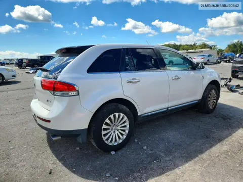 2011 Lincoln Mkx VIN 2LMDJ6JK6BBJ20842 фото 3