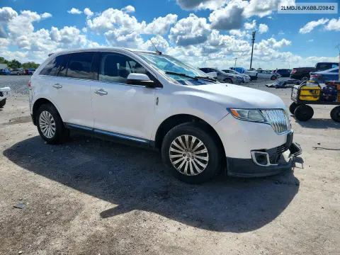 2011 Lincoln Mkx VIN 2LMDJ6JK6BBJ20842 фото 4