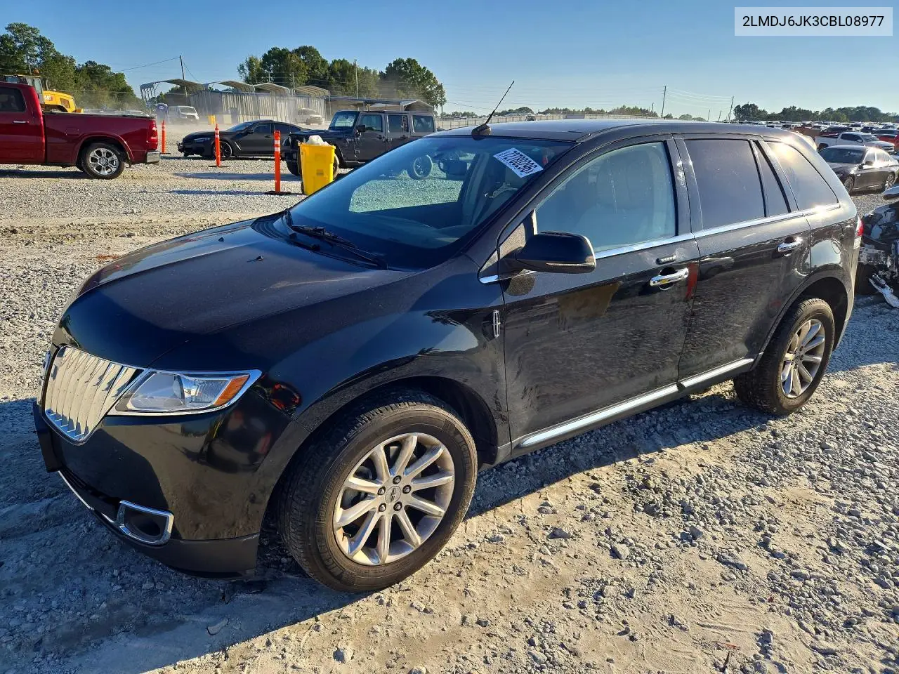 2LMDJ6JK3CBL08977 Lincoln MKX 2012 — повреждение Передняя часть, фото до ремонта