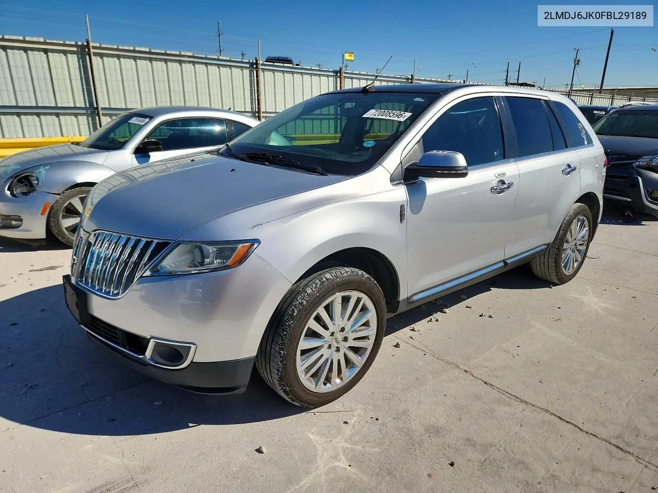 2015 Lincoln Mkx VIN 2LMDJ6JK0FBL29189 фото 1