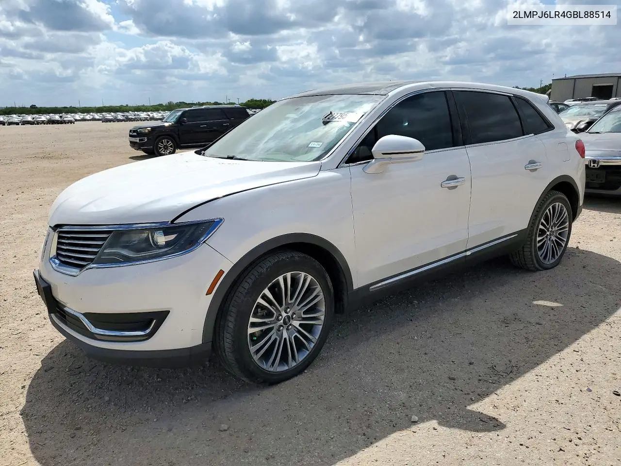 2016 Lincoln Mkx Reserve VIN 2LMPJ6LR4GBL88514 фото 1