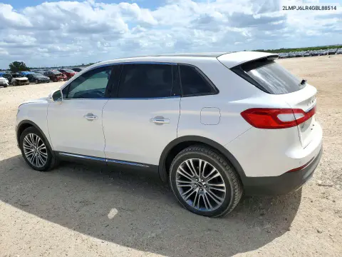2016 Lincoln Mkx Reserve VIN 2LMPJ6LR4GBL88514 фото 2