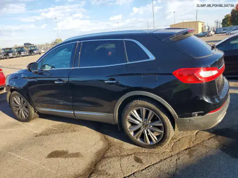 2017 Lincoln Mkx Reserve VIN 2LMPJ8LP0HBL34736 фото 2