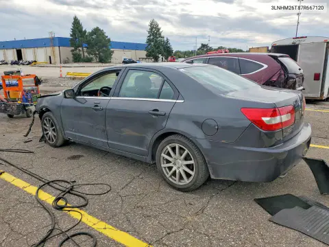 2007 Lincoln Mkz VIN 3LNHM26T87R667120 фото 2