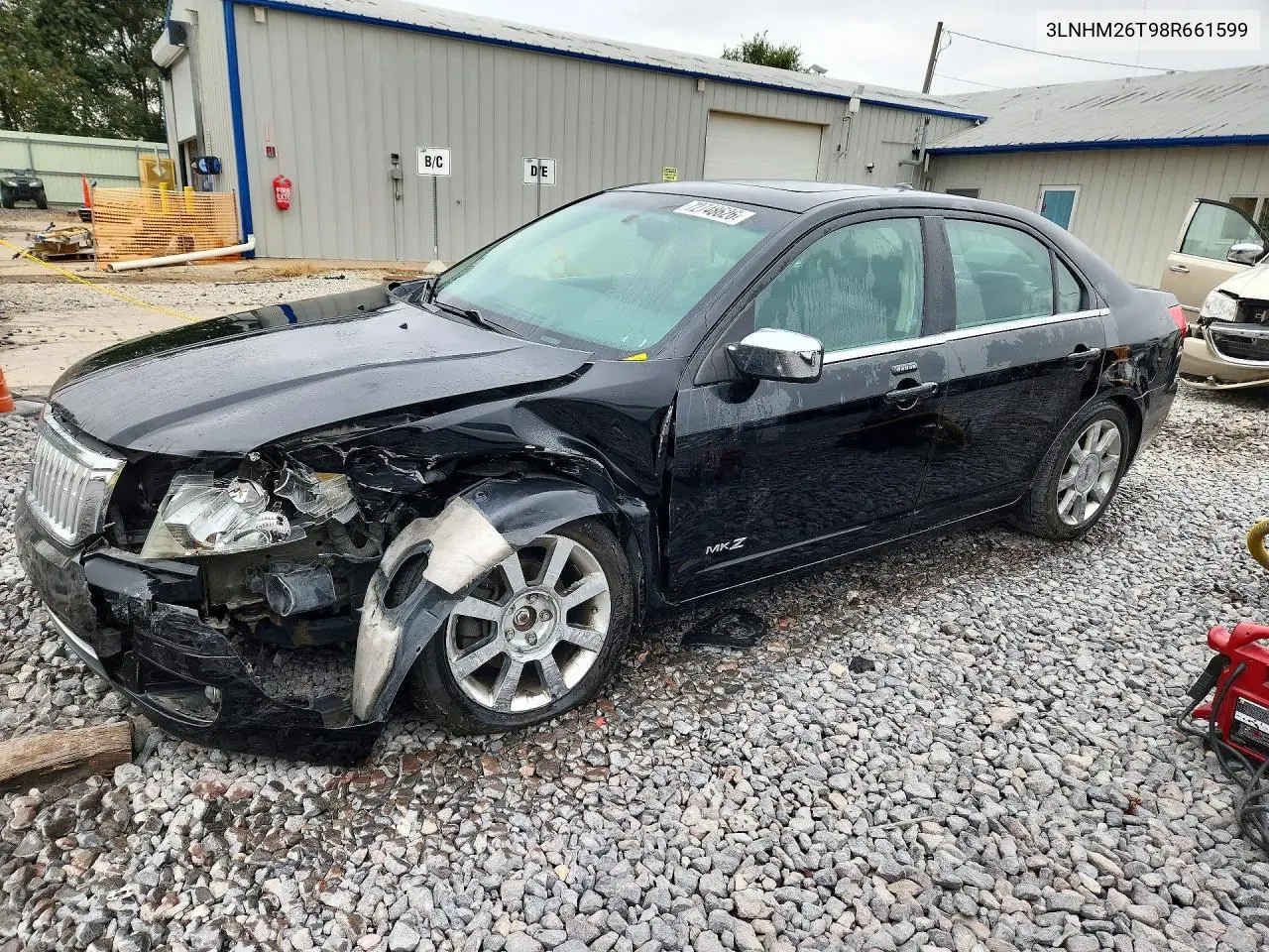 3LNHM26T98R661599 Lincoln MKZ 2008 — повреждение Передняя часть, фото до ремонта