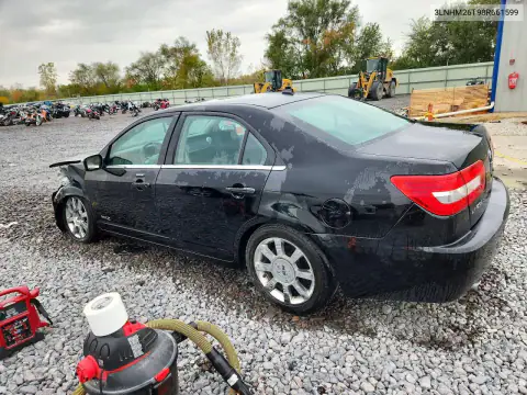 3LNHM26T98R661599 — 2008 Lincoln MKZ, фото 2 с аукциона Copart, Передняя часть
