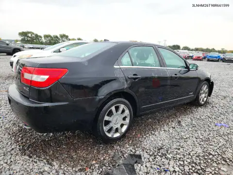 3LNHM26T98R661599 — 2008 Lincoln MKZ, фото 3 с аукциона Copart, Передняя часть