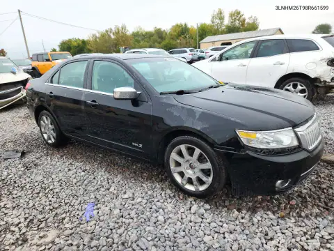 3LNHM26T98R661599 — 2008 Lincoln MKZ, фото 4 с аукциона Copart, Передняя часть