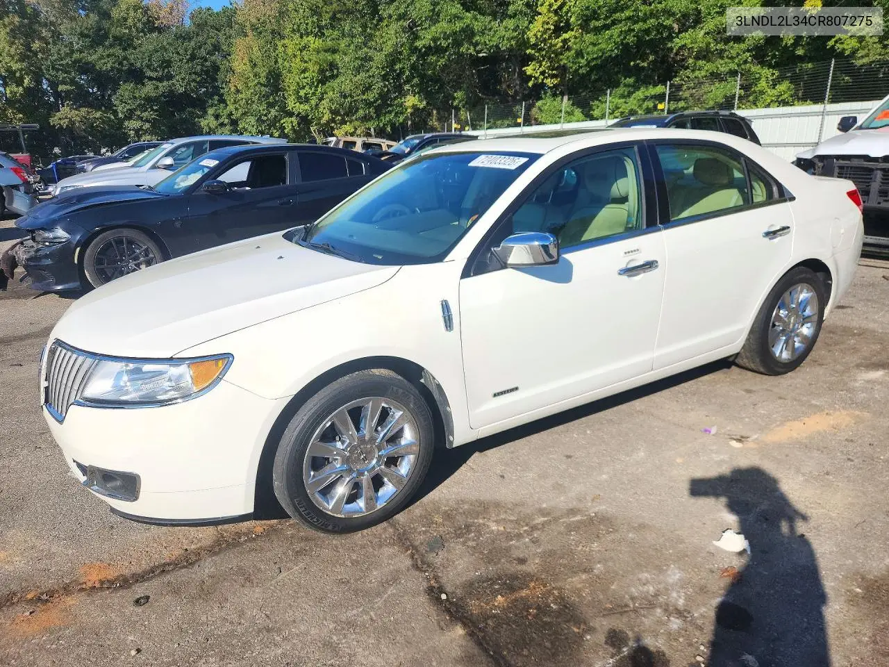 2012 Lincoln Mkz Hybrid VIN 3LNDL2L34CR807275 фото 1