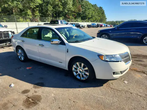 2012 Lincoln Mkz Hybrid VIN 3LNDL2L34CR807275 фото 4