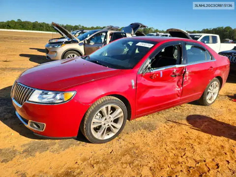 3LNHL2GC3CR815136 — 2012 Lincoln MKZ, Сторона, фото до ремонта