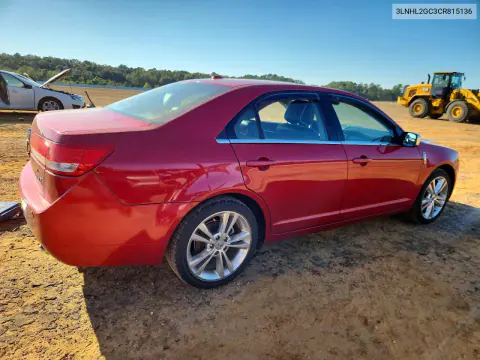 2012 Lincoln Mkz VIN 3LNHL2GC3CR815136 фото 3