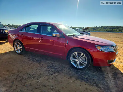 2012 Lincoln Mkz VIN 3LNHL2GC3CR815136 фото 4